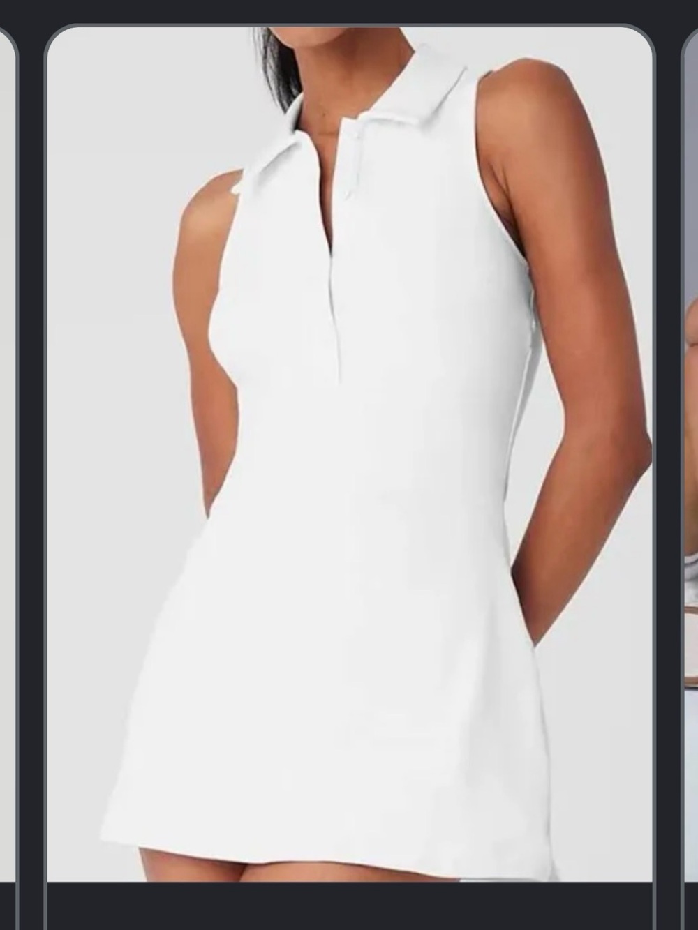 Alo Yoga white tennis dress